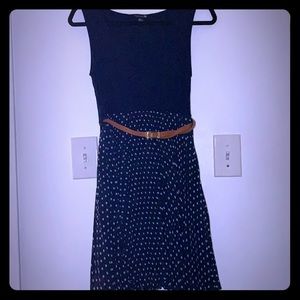 Navy/White Polka Dot Dress